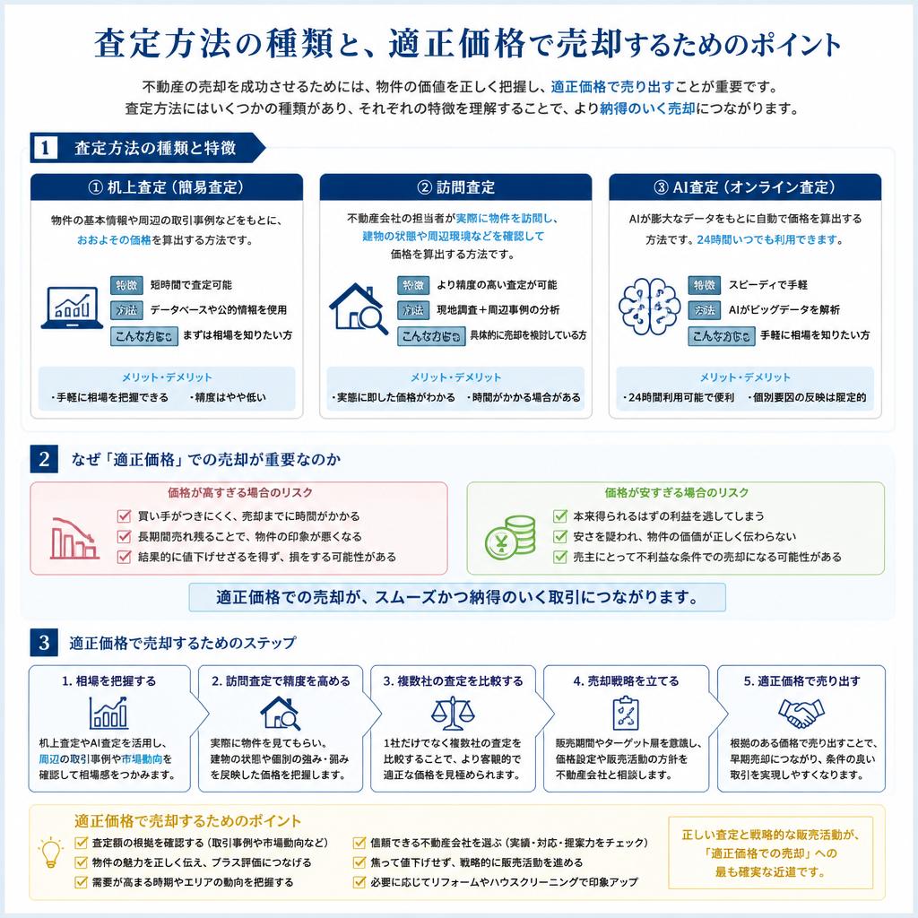 査定方法と適正価格の決定