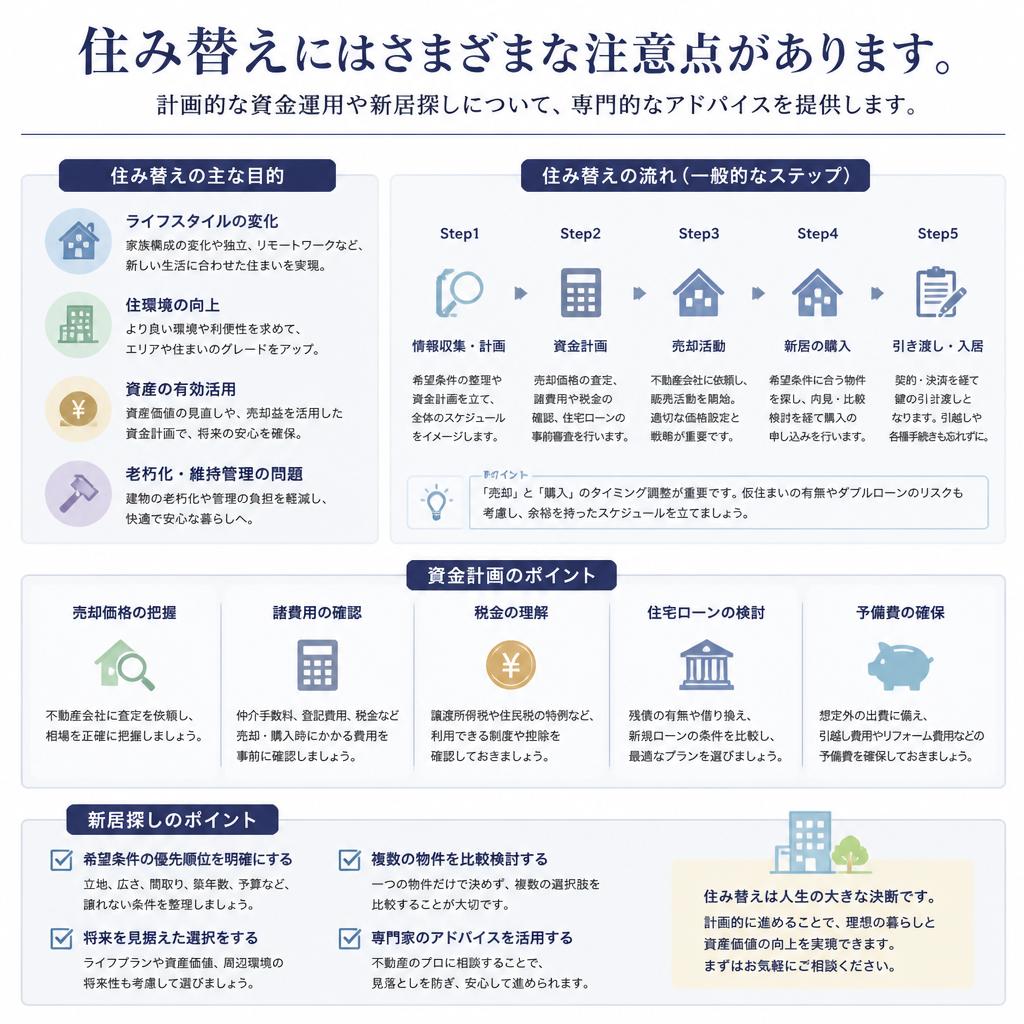 住み替えの際の注意点