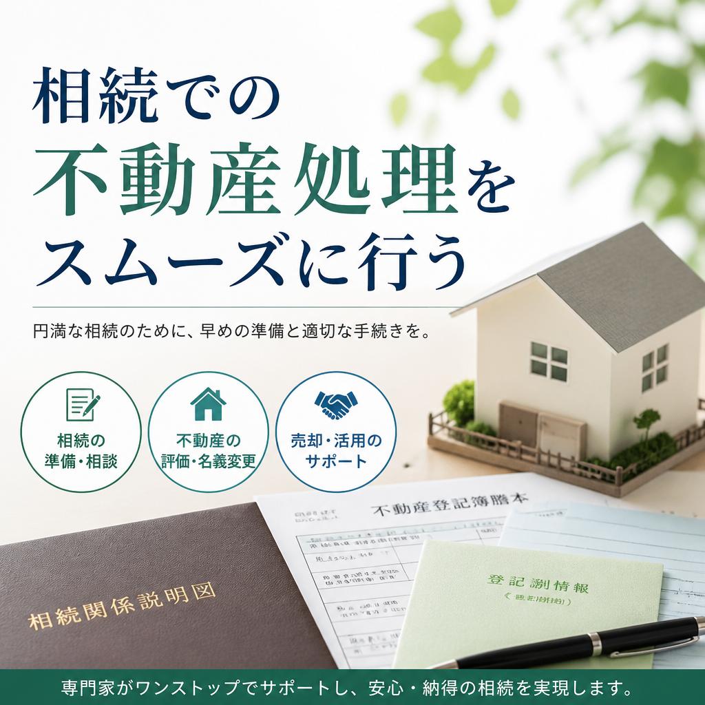 相続での不動産処理をスムーズに行う