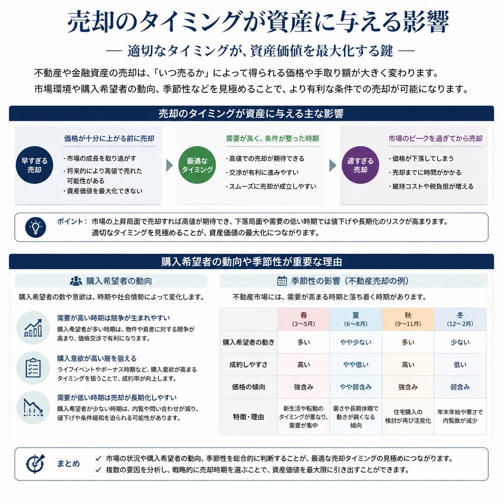 売却のタイミングを見極める重要性