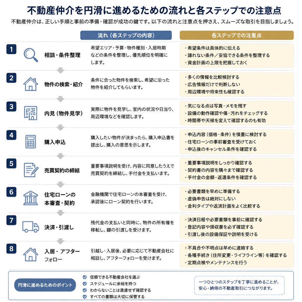 岡山における不動産販売の流れ