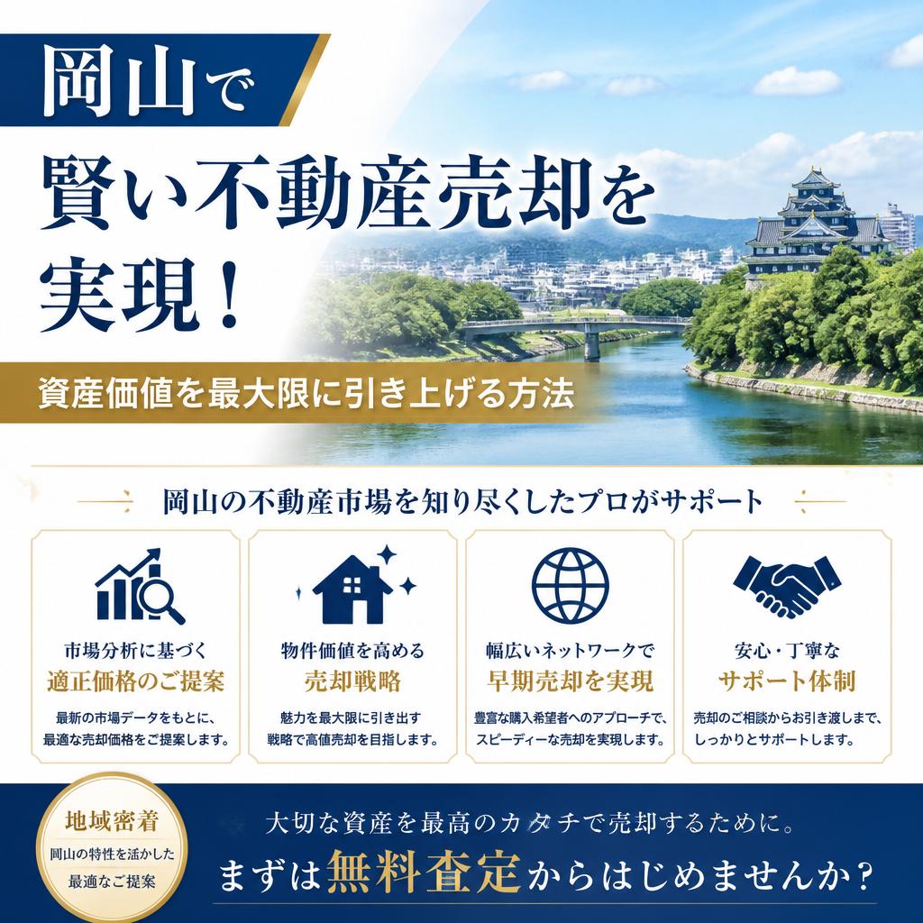 岡山で賢い不動産売却を実現！資産価値を最大限に引き上げる方法