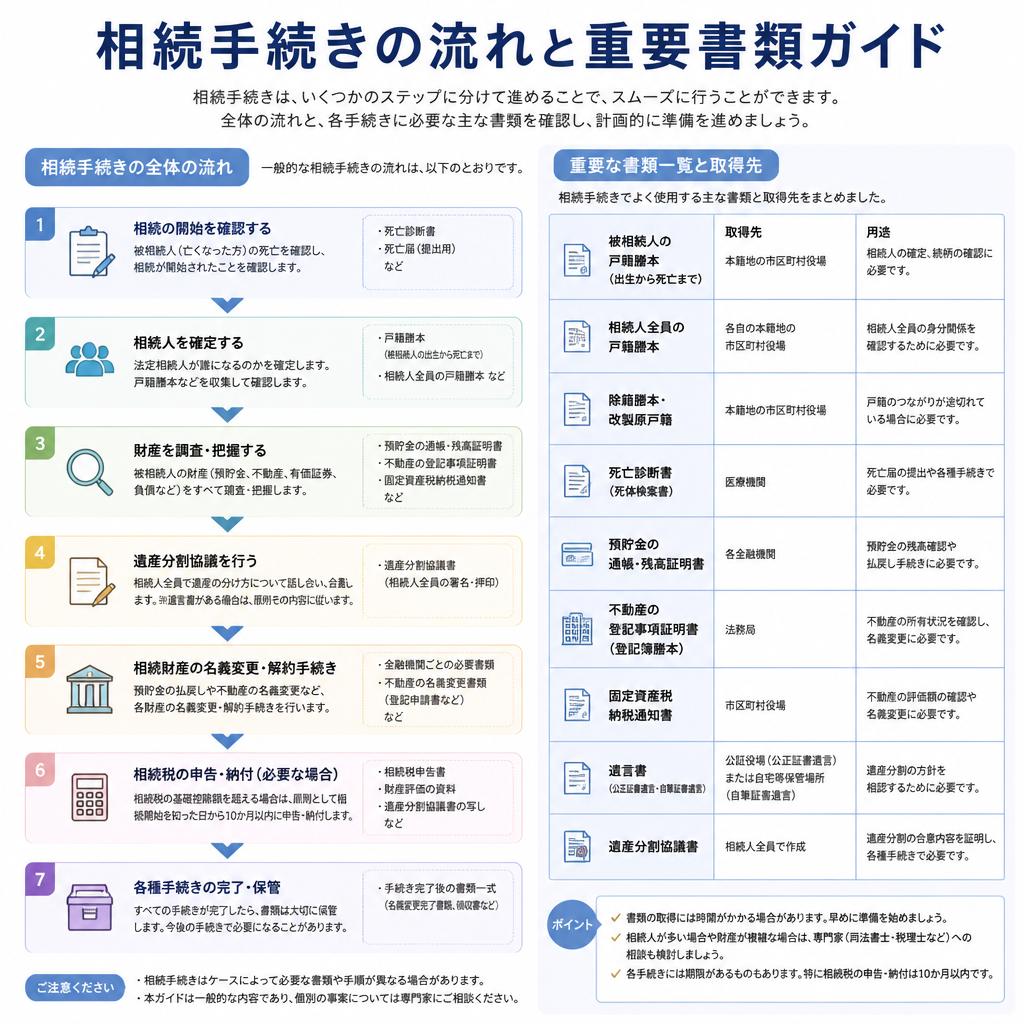 相続手続きの流れを理解する