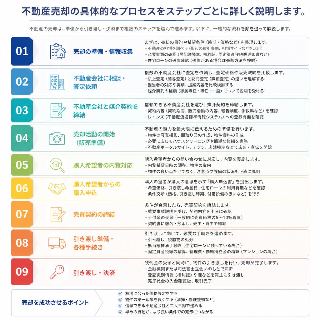 2. 不動産売却の流れとは？