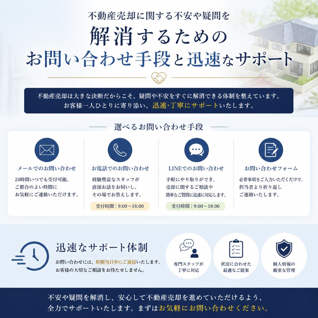 7. お問い合わせで不安解消！
