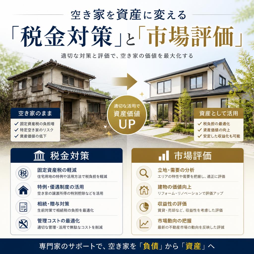 空き家を資産に変える「税金対策」と「市場評価」