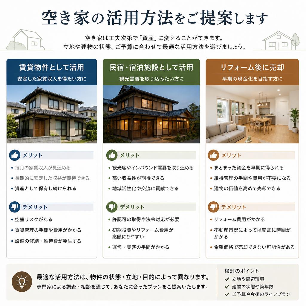 空き家の有効活用法