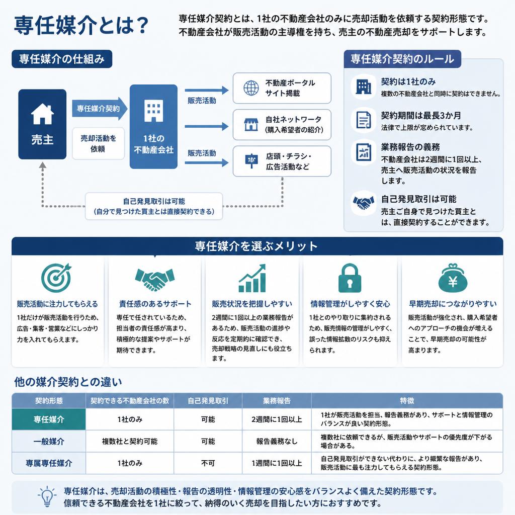 専任媒介とは？