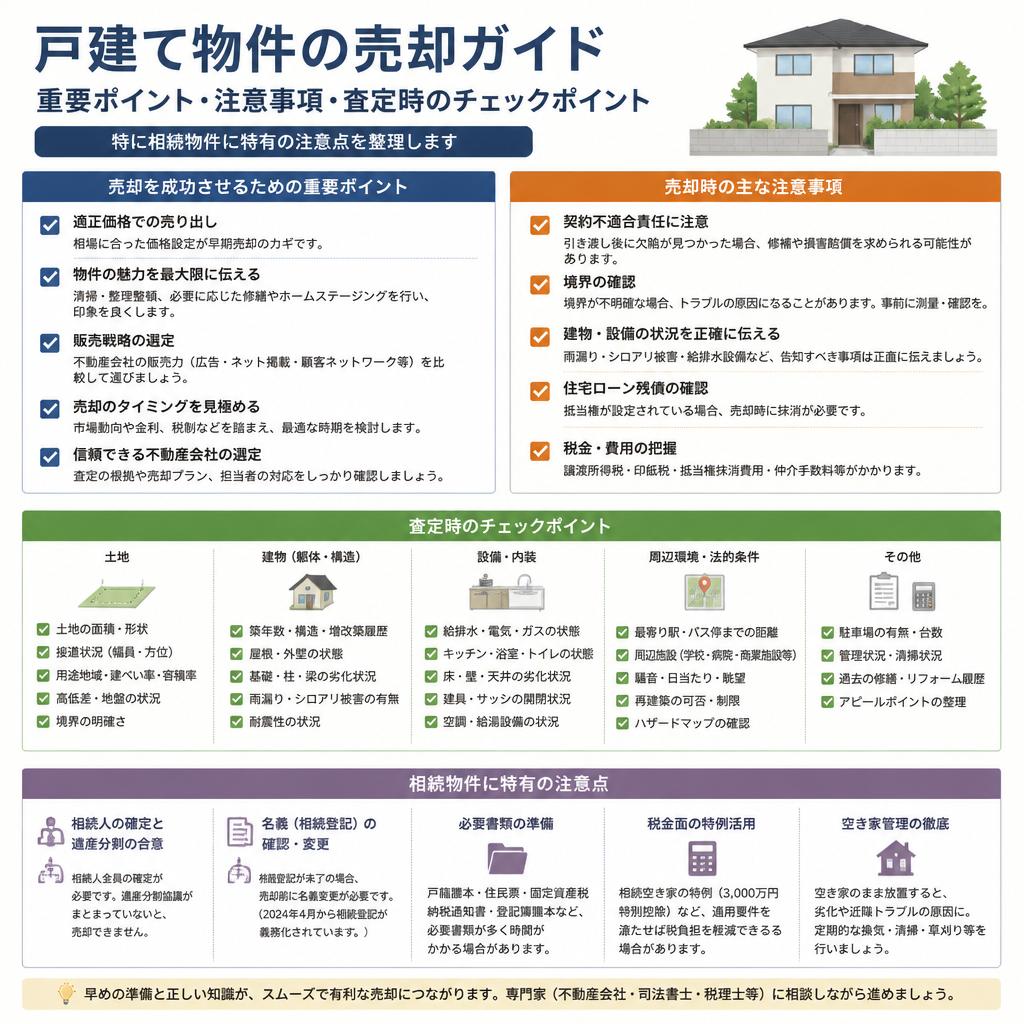 戸建て売却のポイント
