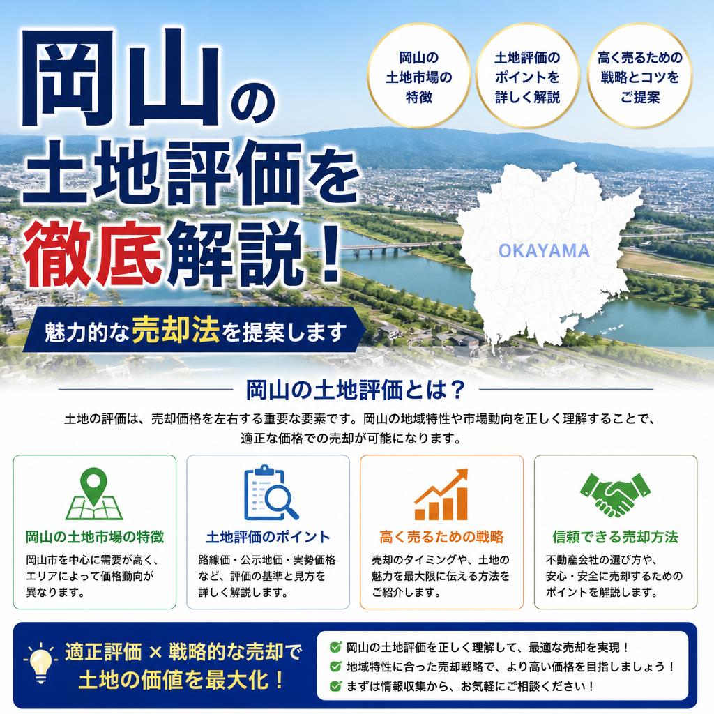 岡山の土地評価を徹底解説！魅力的な売却法を提案します