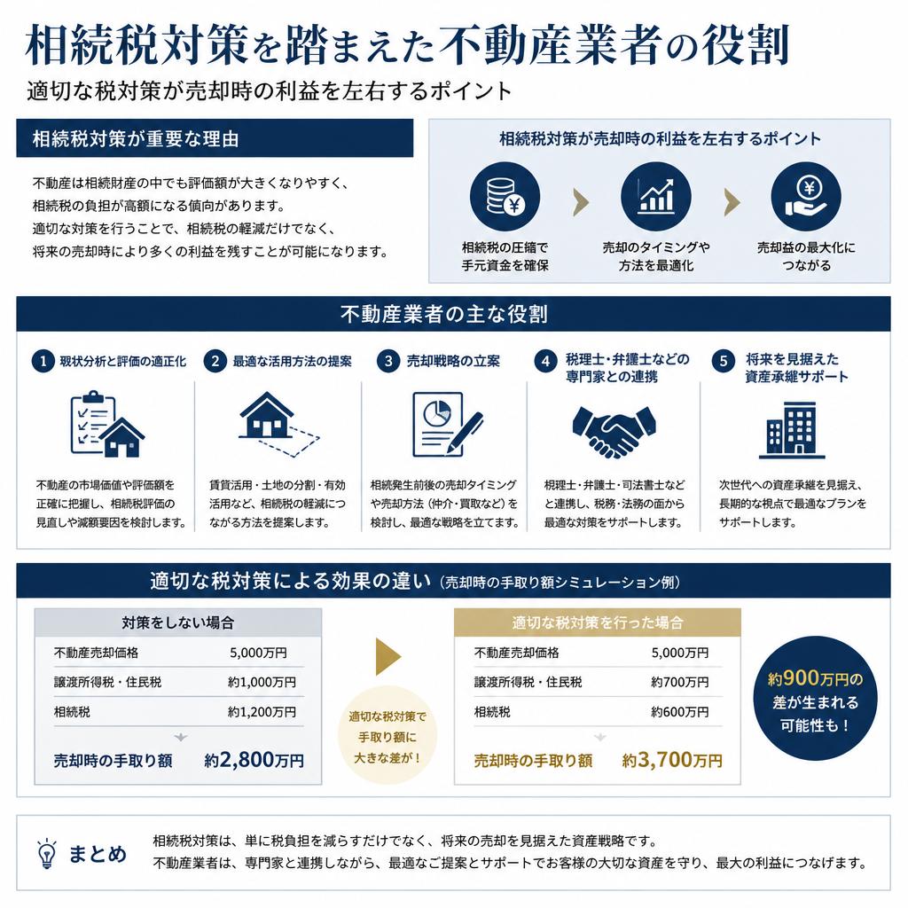 相続税対策をも考慮した業者選び