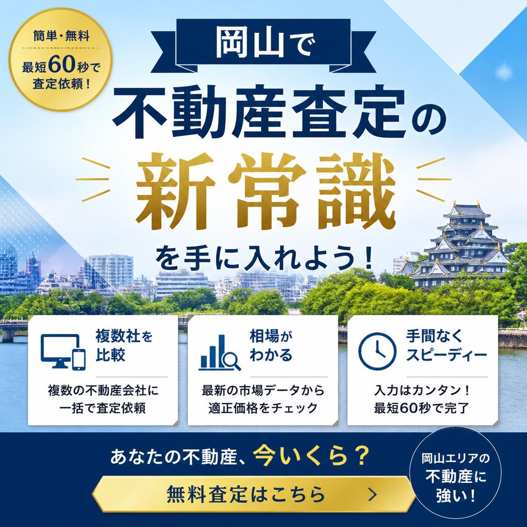 岡山で不動産査定の新常識を手に入れよう！