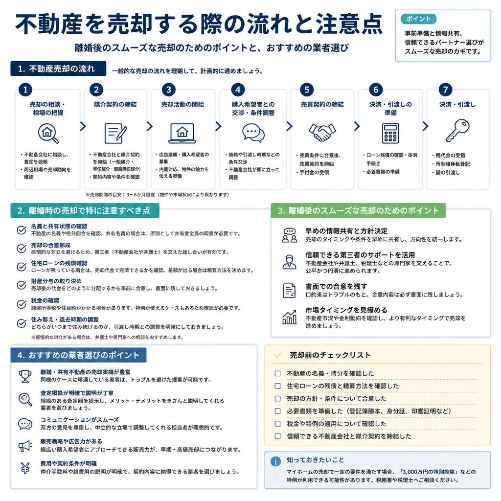 4. 不動産売却の流れと注意点