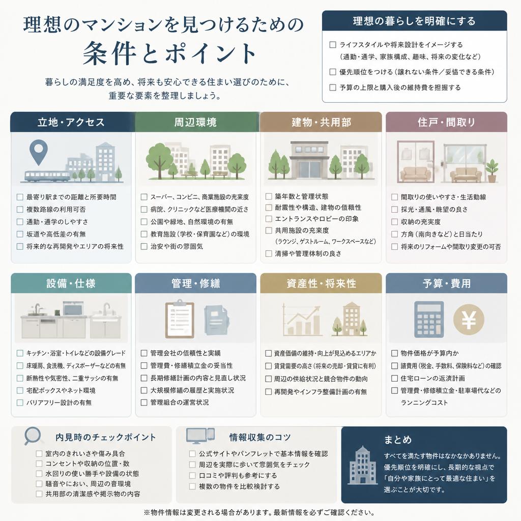 5. 理想のマンションの条件とは？