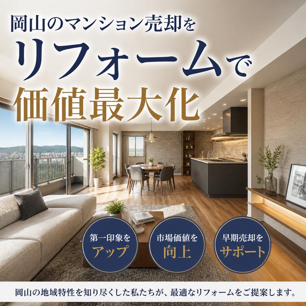 岡山のマンション売却をリフォームで価値最大化