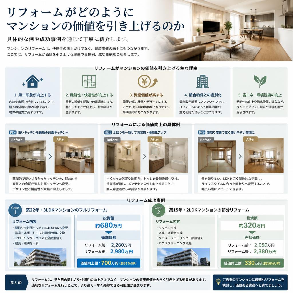 リフォームで物件の価値を高める