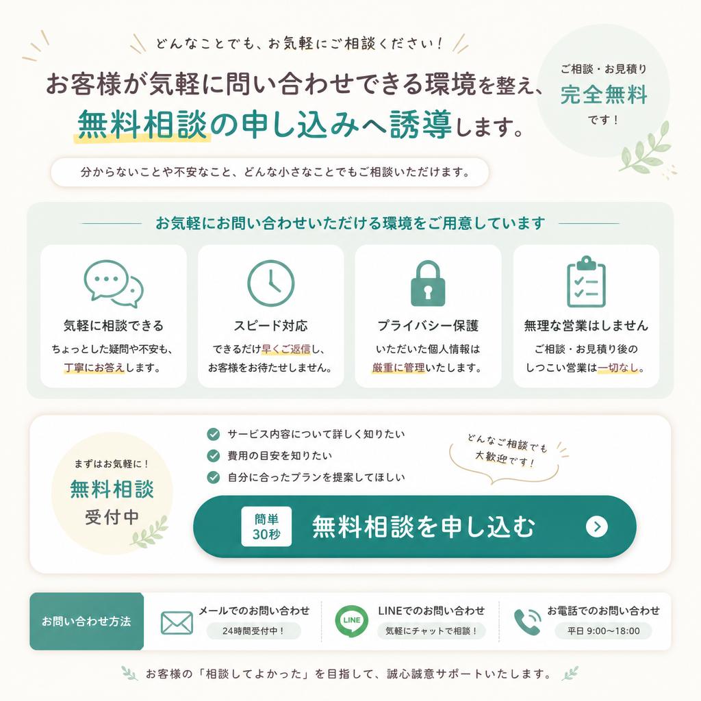 お気軽に相談・問い合わせ