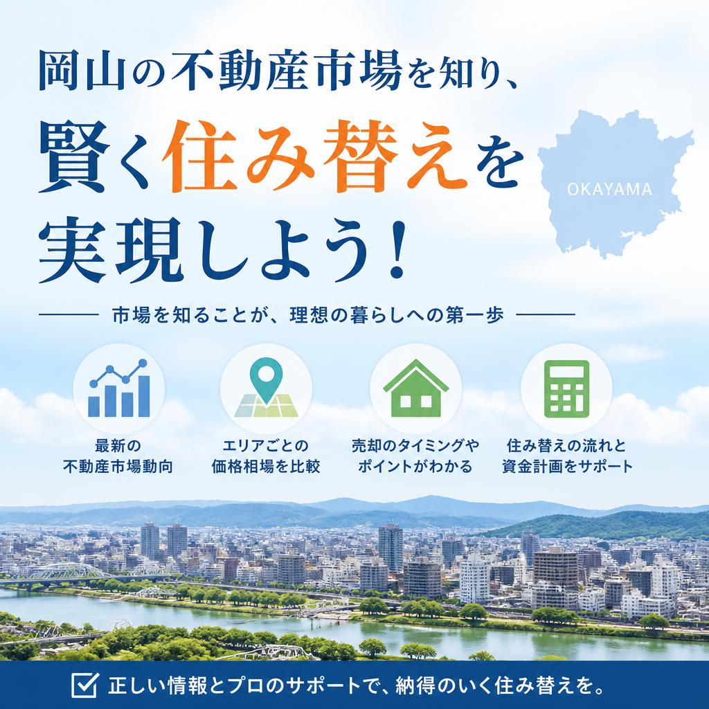 岡山の不動産市場を知り、賢く住み替えを実現しよう！