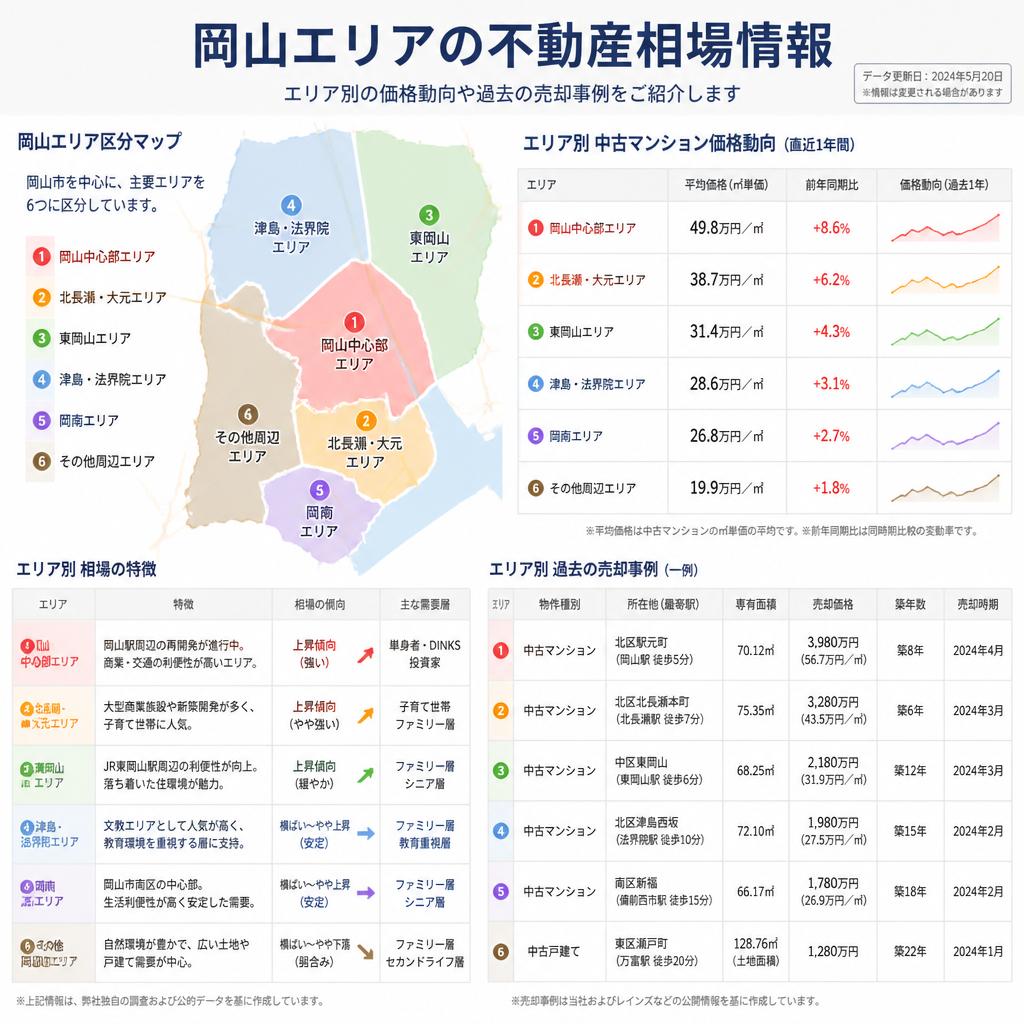 4. 岡山の不動産相場情報
