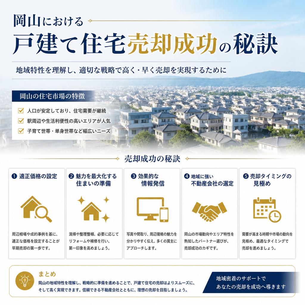 岡山における戸建て住宅売却成功の秘訣