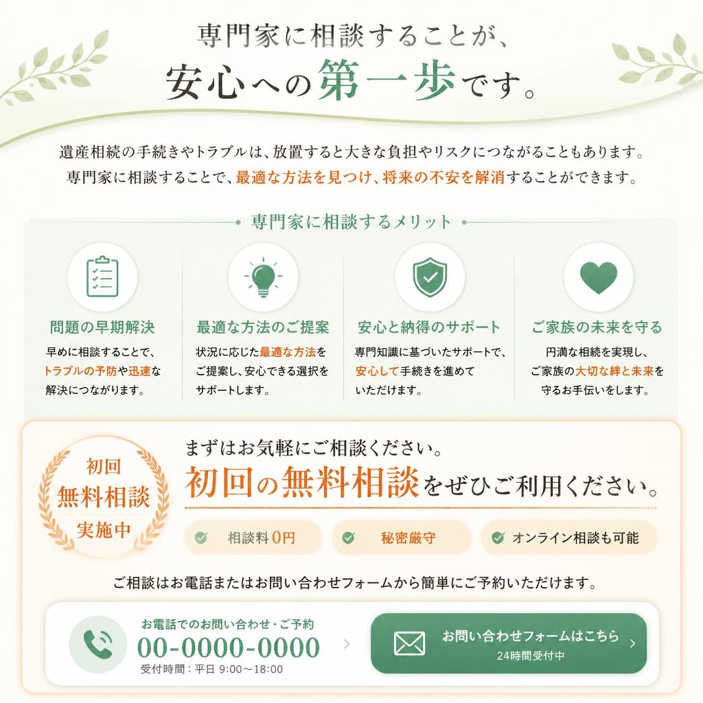 7. お問い合わせと無料相談のご案内