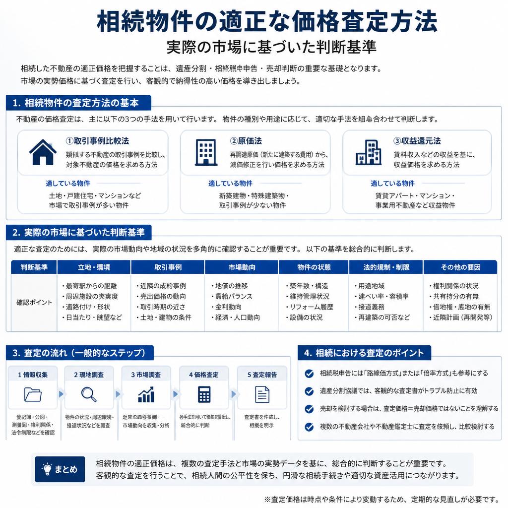 4. 相続物件の価格査定方法