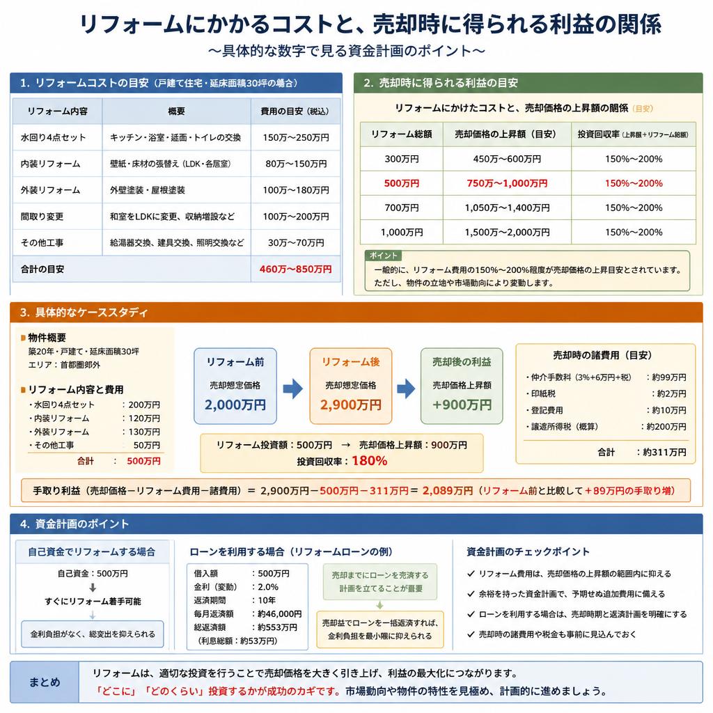 リフォームの費用対効果を考えよう