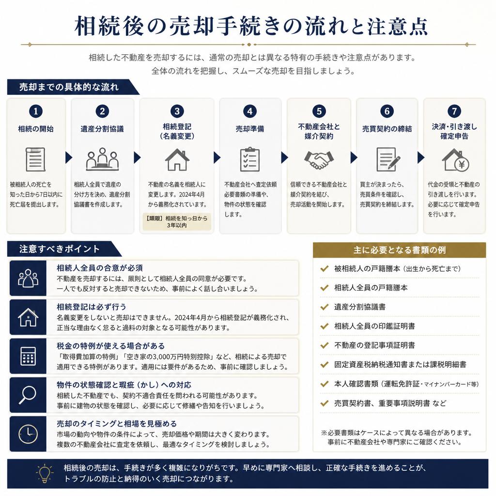 売却手続きの流れと注意点