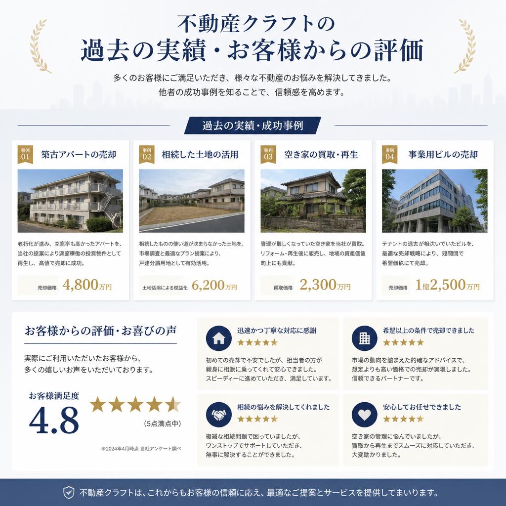 実績紹介とお客様の声