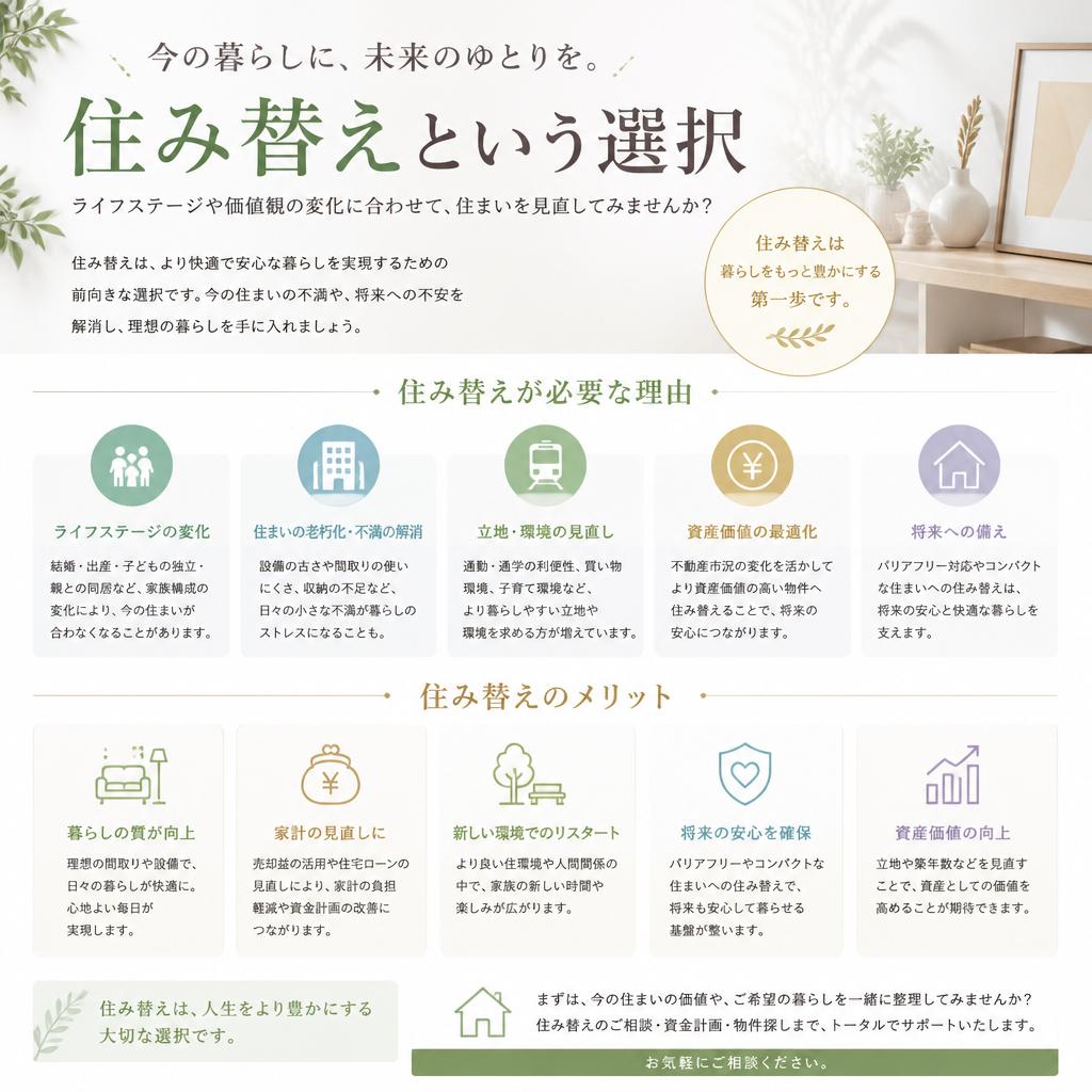 住み替えを考える理由