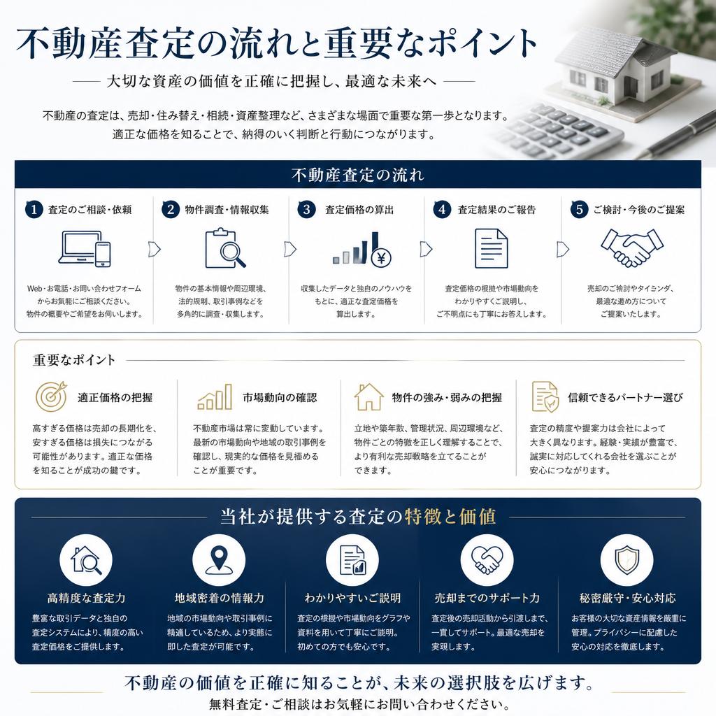 不動産査定の基本とポイント