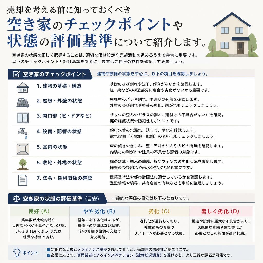 空き家の状態を確認するポイント