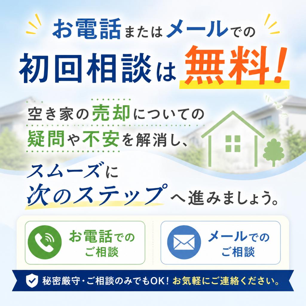 今すぐ相談して空き家を活用しよう！