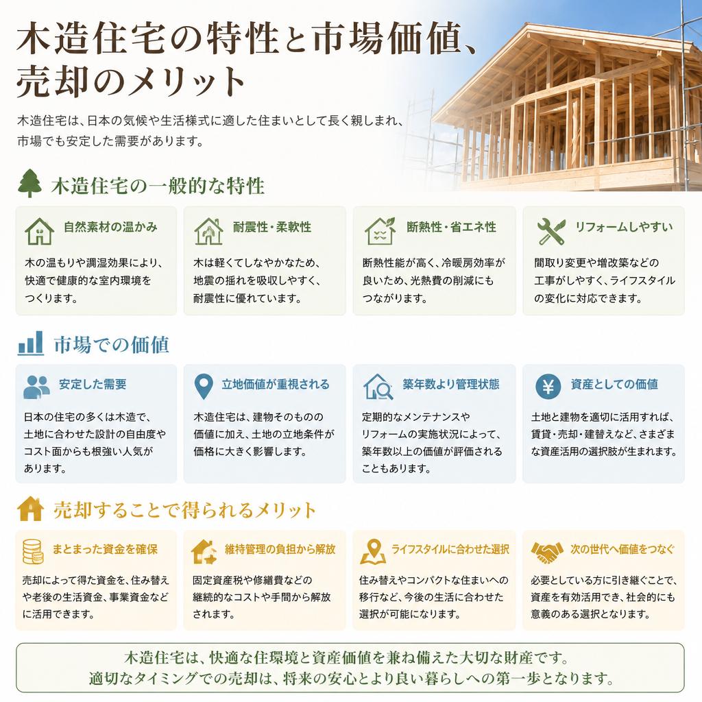 2. 木造住宅の特徴と売却のメリット