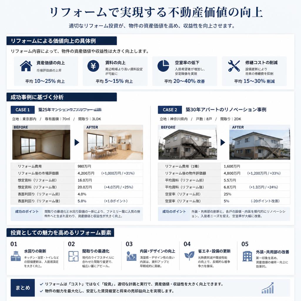 リフォームがもたらす資産価値とは？