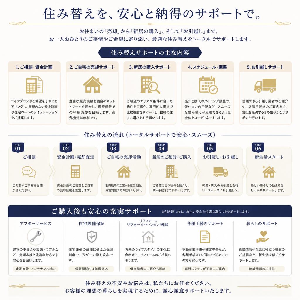 住み替えに関するサポート体制