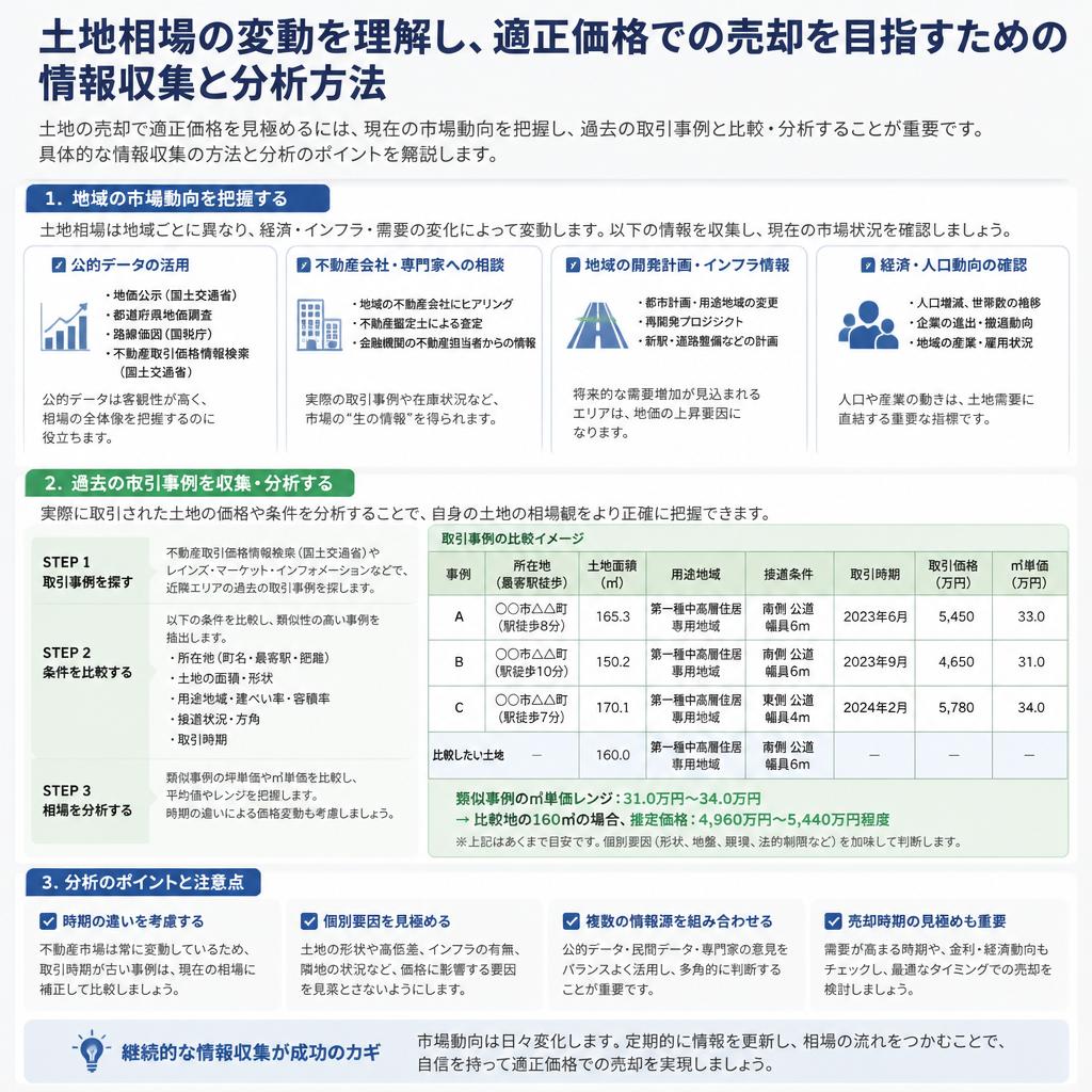 市場を見極める！土地相場の把握方法