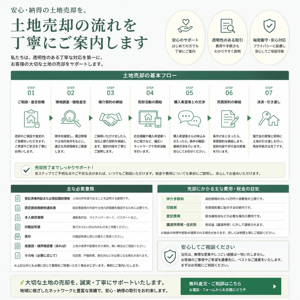 土地売却のプロセス