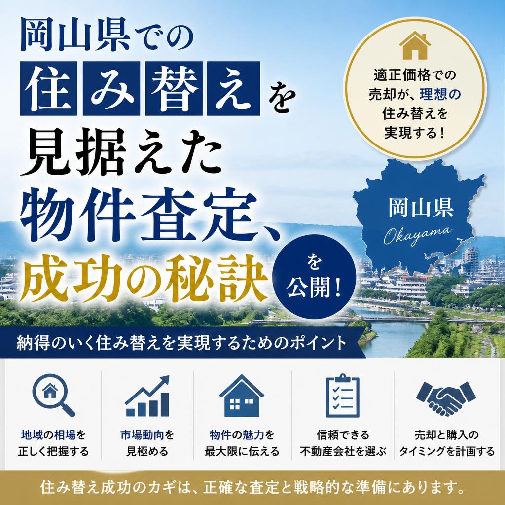 岡山県での住み替えを見据えた物件査定、成功の秘訣を公開！