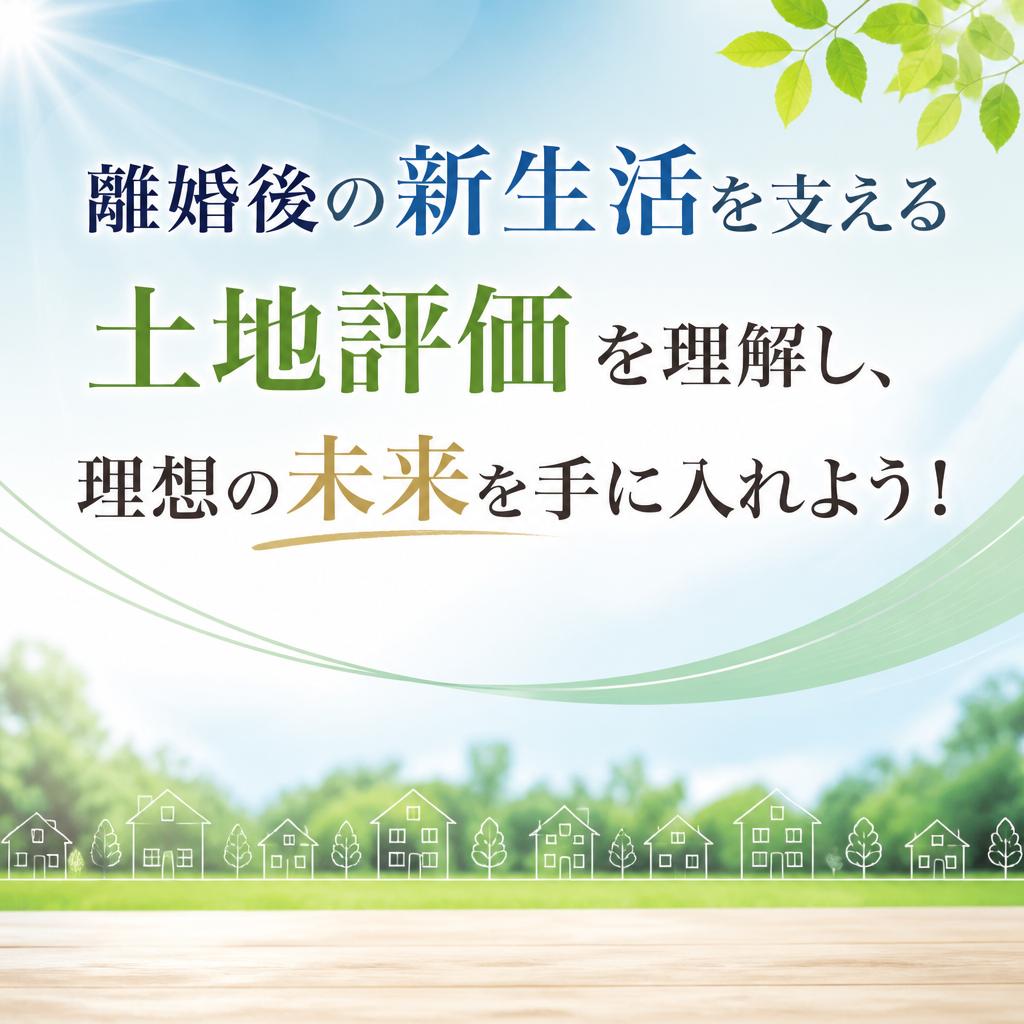 離婚後の新生活を支える土地評価を理解し、理想の未来を手に入れよう！