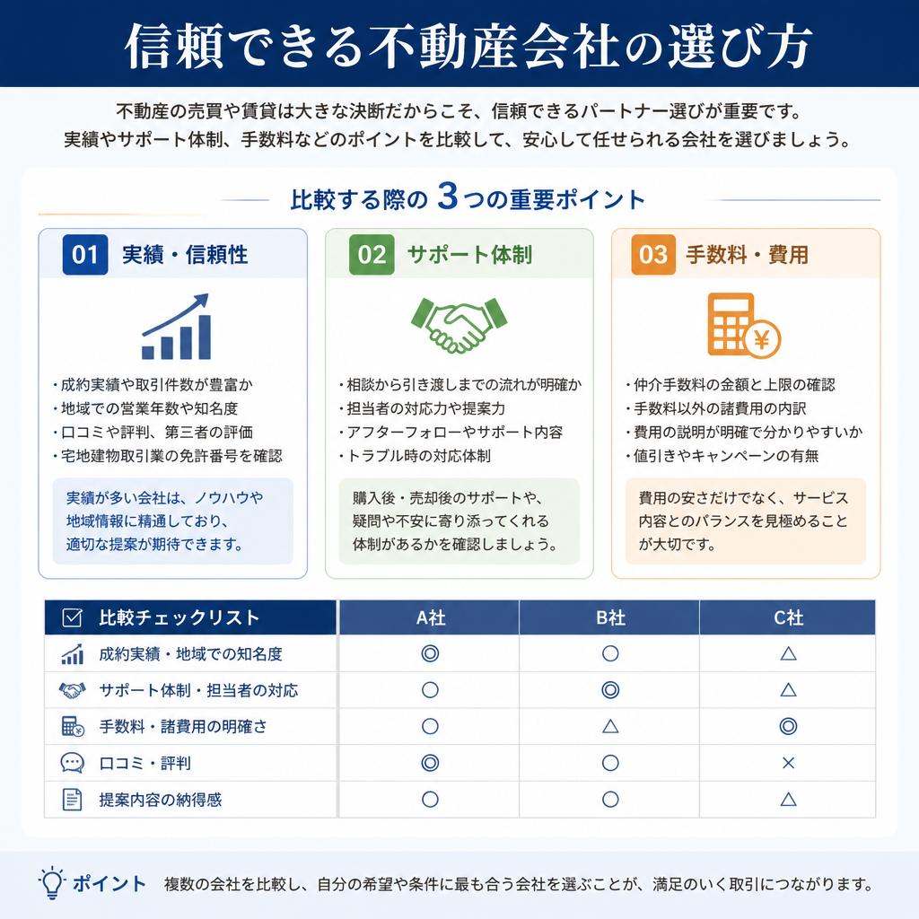 4. 不動産会社選びのポイント