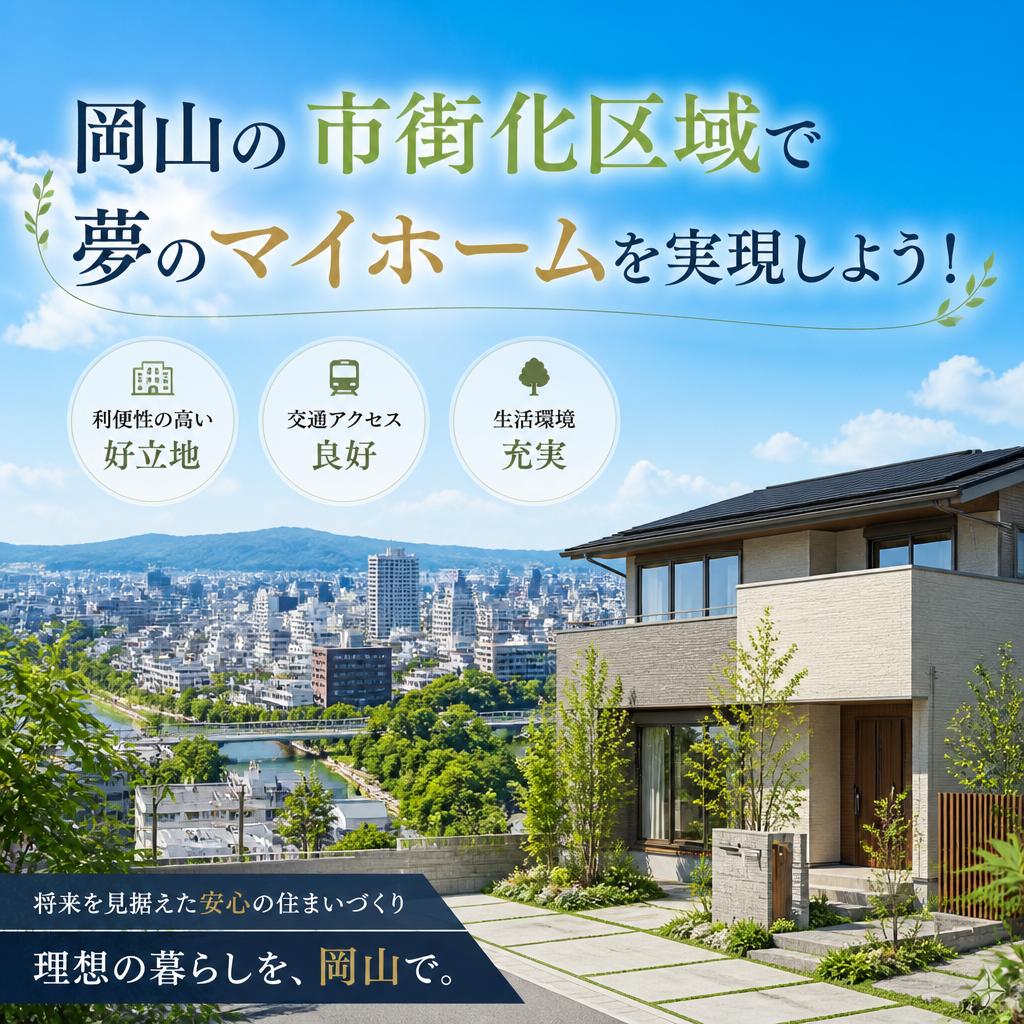 岡山の市街化区域で夢のマイホームを実現しよう！