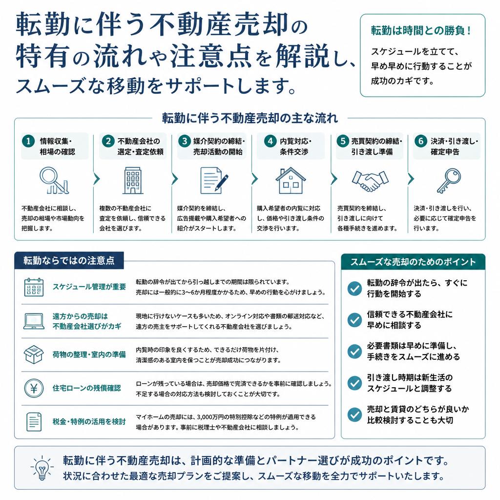 5. 転勤による不動産売却の流れ