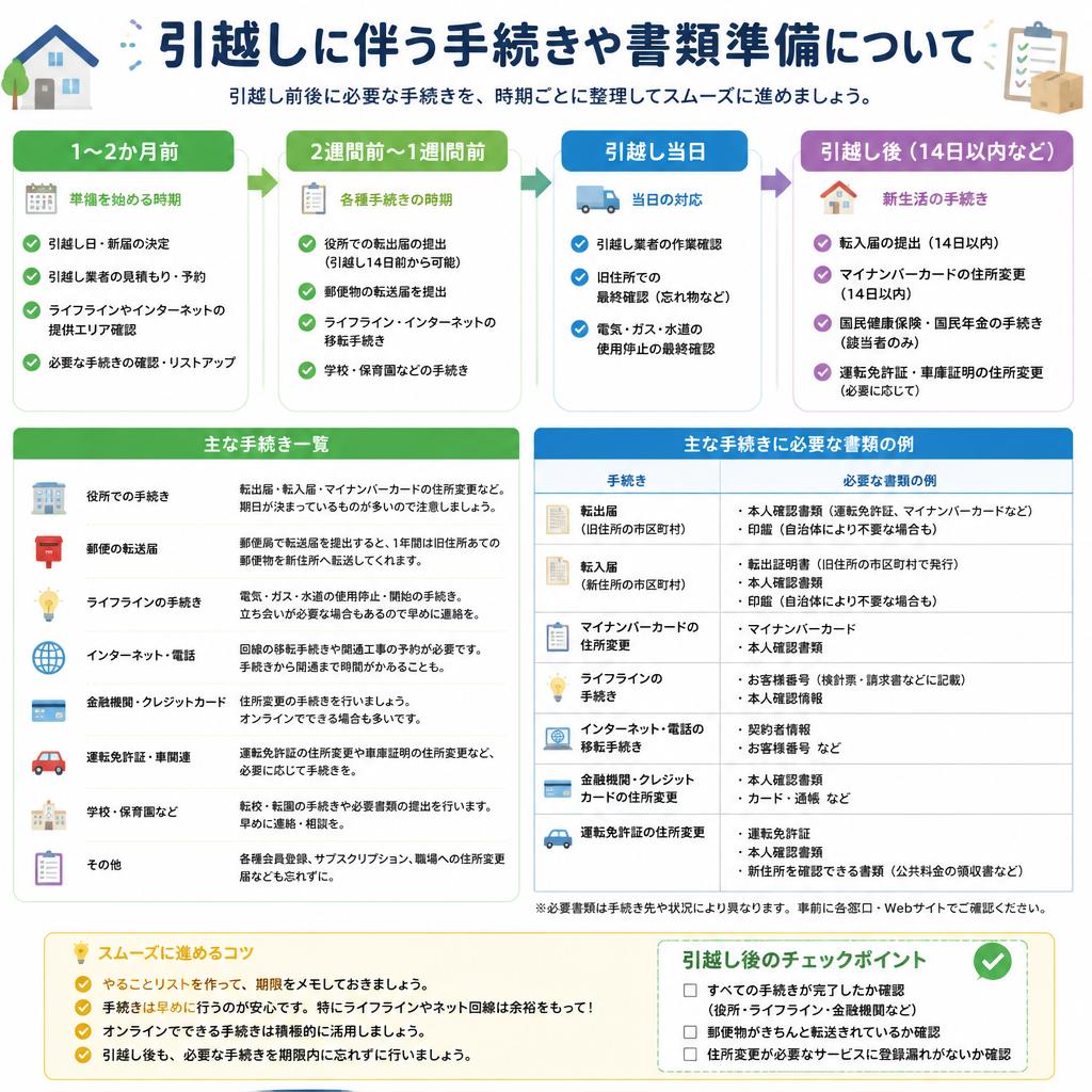 転居に必要な手続き