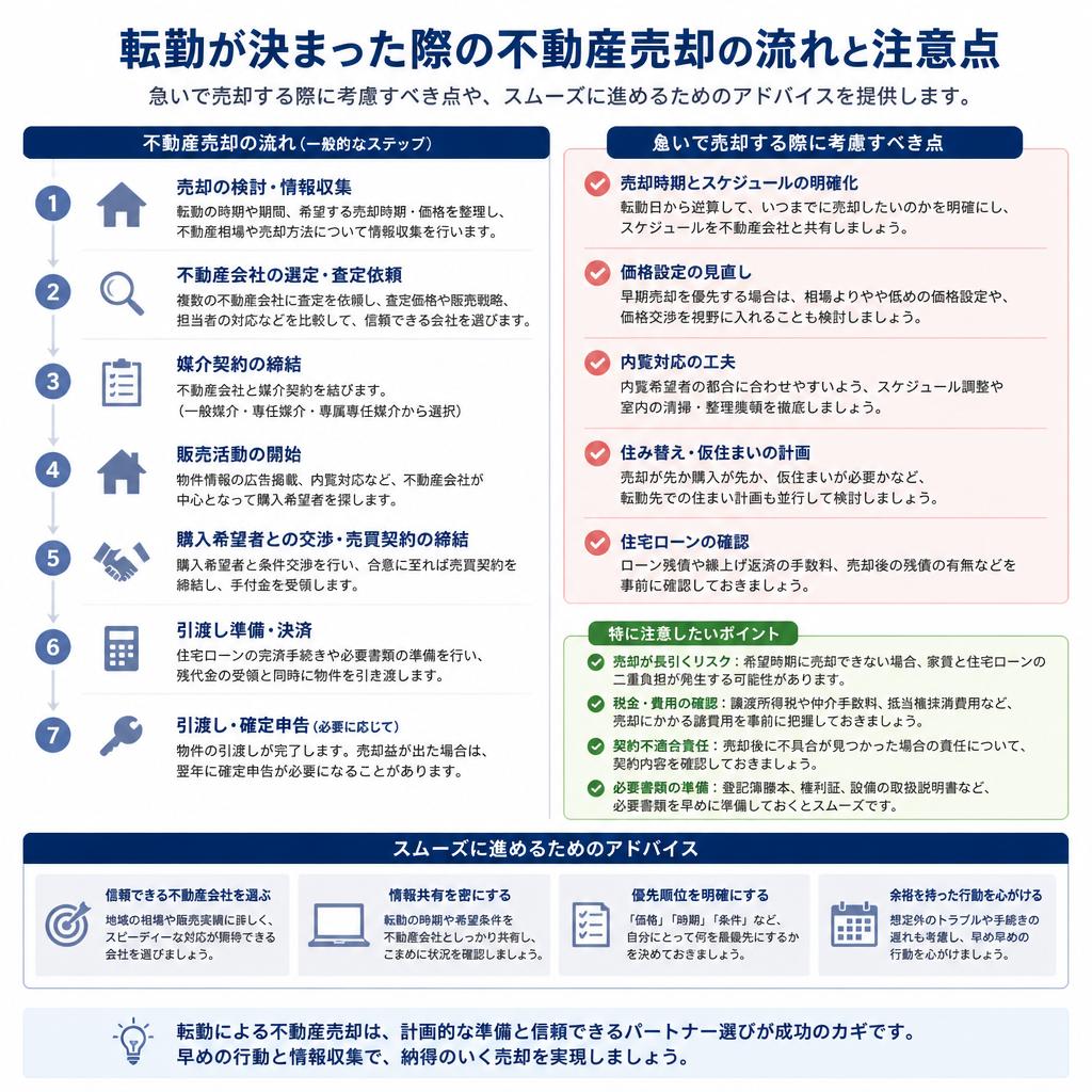 転勤による売却時のポイント
