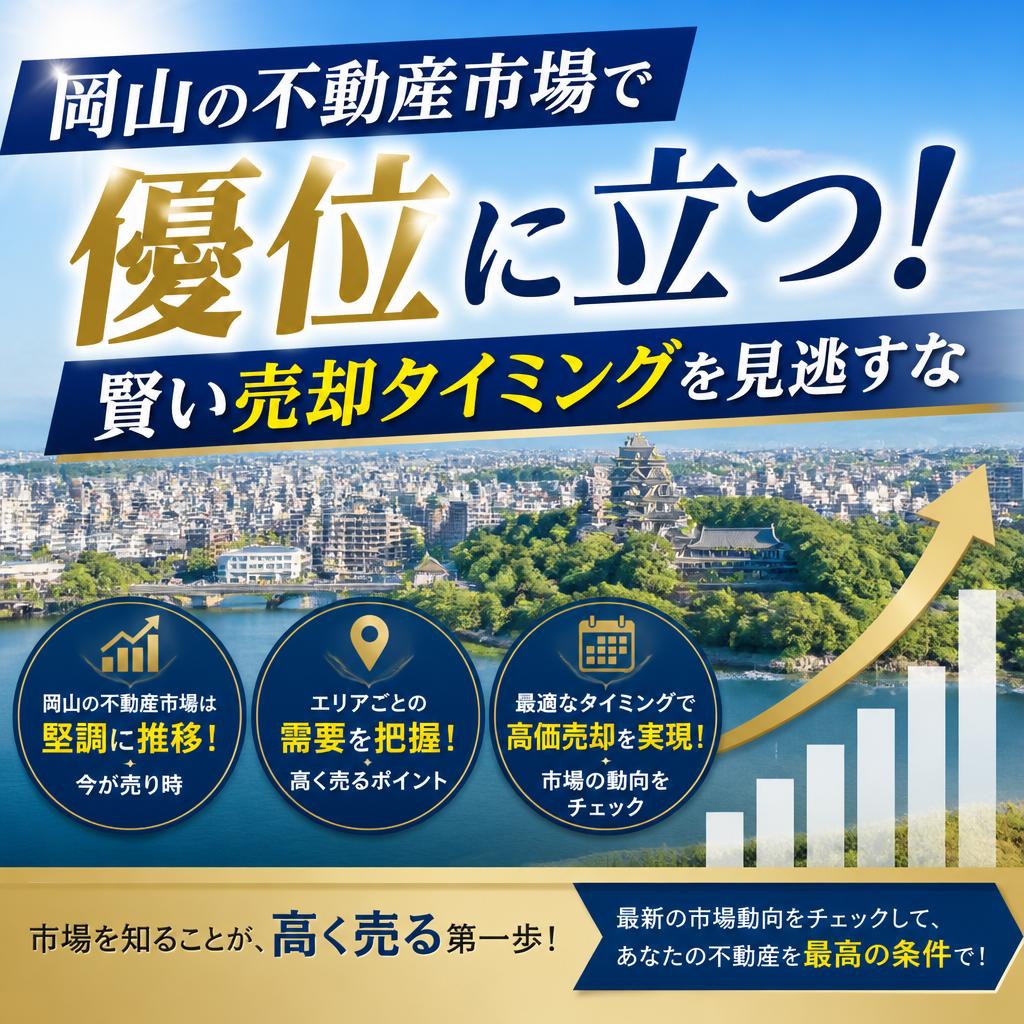 岡山の不動産市場で優位に立つ！賢い売却タイミングを見逃すな