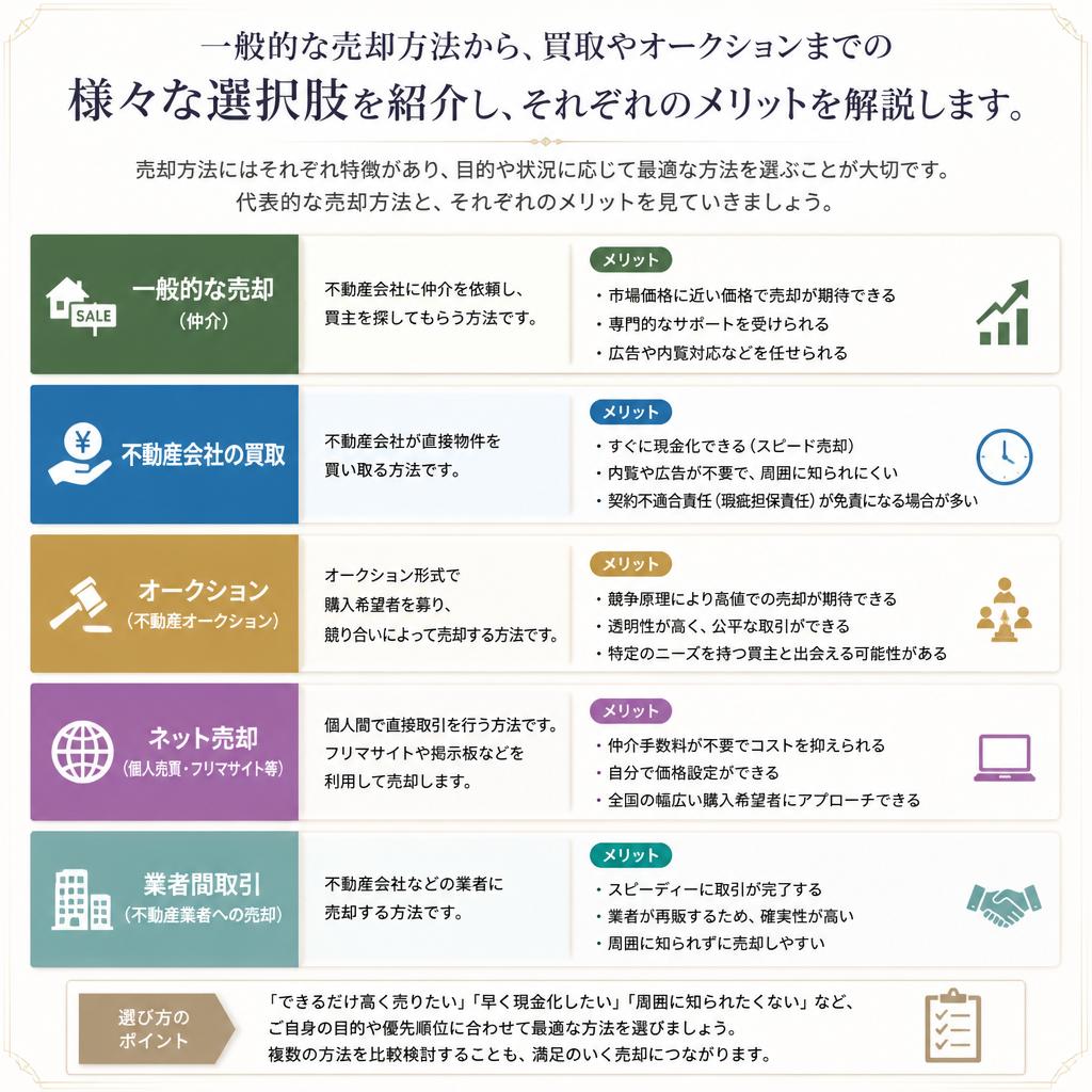 4. 売却方法の選択肢