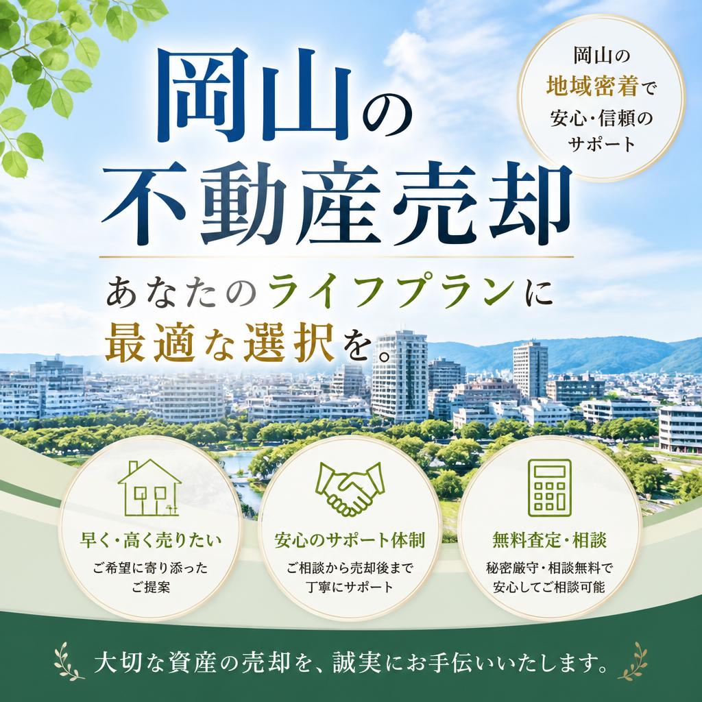 岡山の不動産売却、あなたのライフプランに最適な選択を。