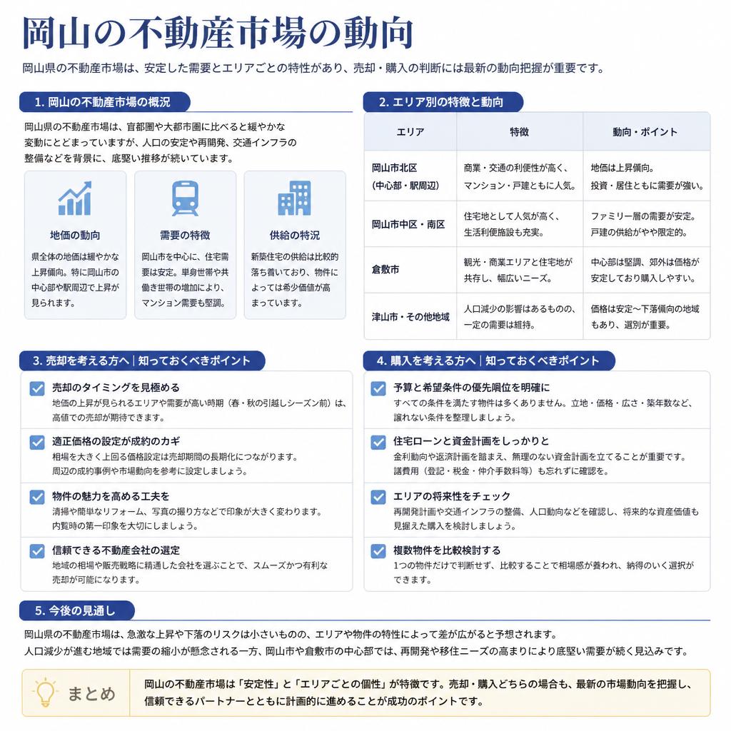2. 岡山の不動産市場の現状