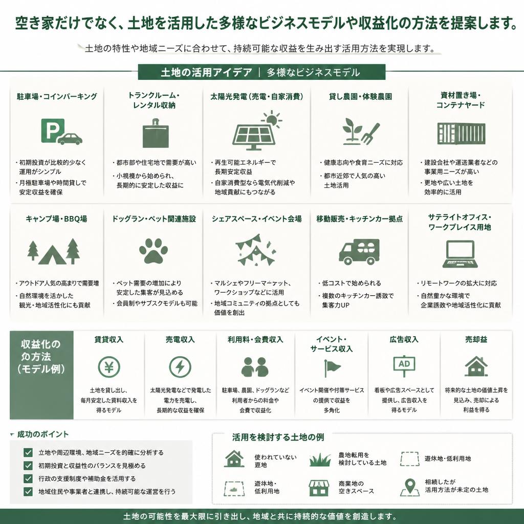 土地活用の選択肢